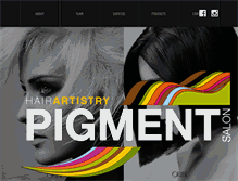 Tablet Screenshot of pigmentsalon.com